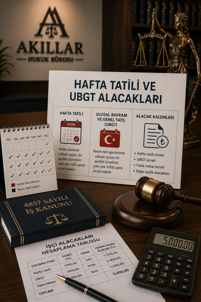 hafta tatili ubgt avukatı gaziantep işçi