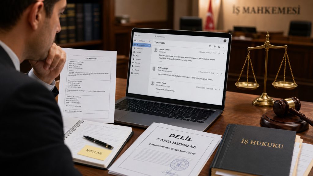 Is mahkemesinde e posta delili analizi ve is hukuku uzmanligi Delil