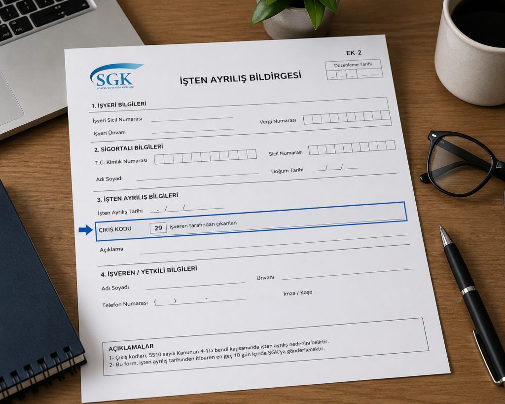 2026 Yılı En Sık Kullanılan İşten Çıkış Kodları ve İşçi Hakları İşten Çıkış Kodları SGK isten cikis kodlari ve isci haklari İşten Çıkış Kodları