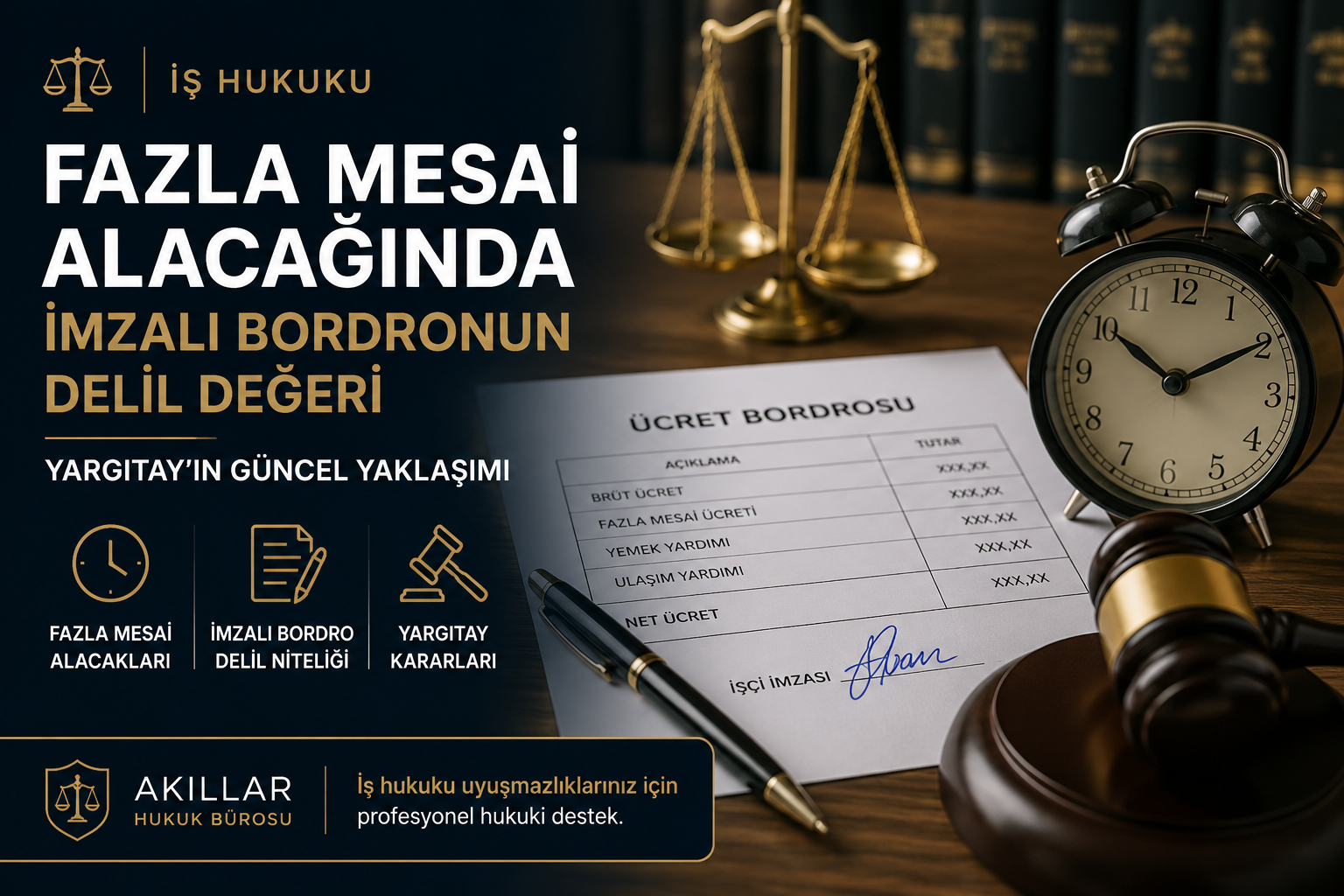 Fazla Mesai Alacağında İmzalı Bordronun Delil Değeri: Yargıtay’ın Güncel Yaklaşımı