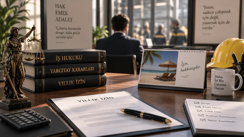 Çalışırken Yıllık İzin Ücreti Ödenmesi Hukuken Geçerli Midir? Yıllık İzin Calisirken yillik izin ucreti odenmesi Yargitay kararlari ve Is Kanunu uygulamasi Yıllık İzin